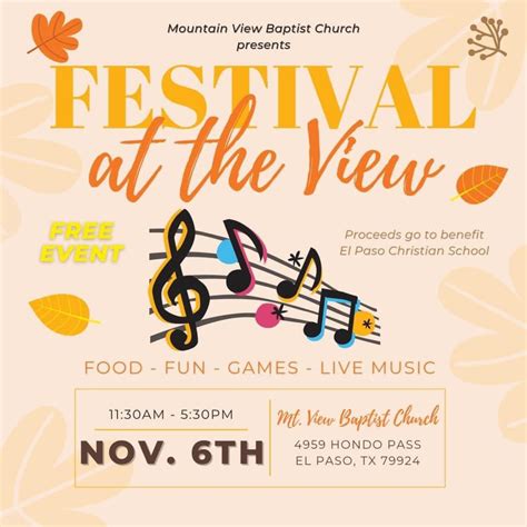 Festival at the View with Mountain View Baptist Church – ToDoElPaso.com