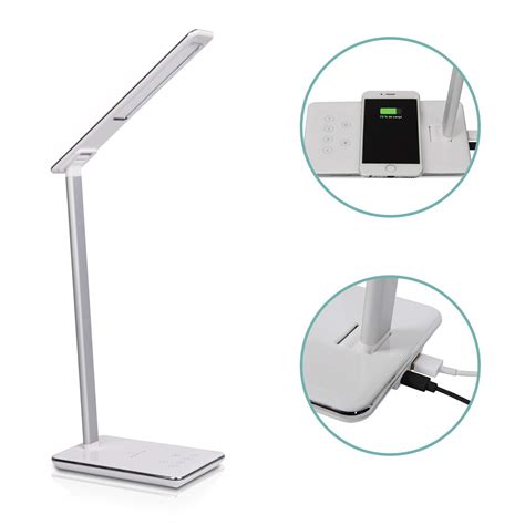 L Mpara Escritorio Led Flexo Con Cargador Inal Mbrico Qi Y Usb