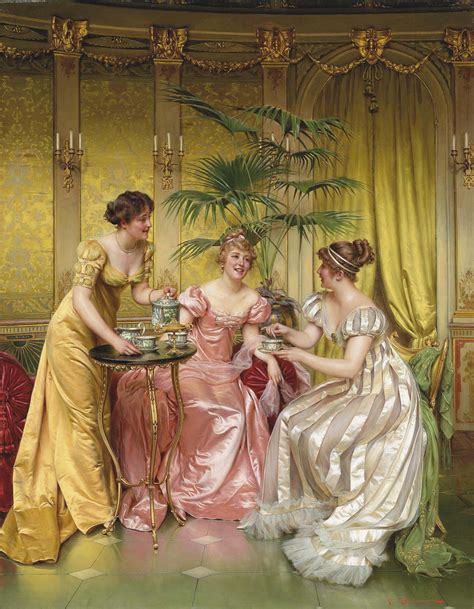 Charles-Joseph-Frédéric Soulacroix (French, 1825-1879) , Afternoon Tea ...