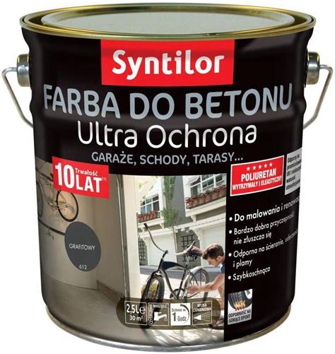 Farba Syntilor Farba Do Betonu Ultra Ochrona L Grafitowy Opinie I