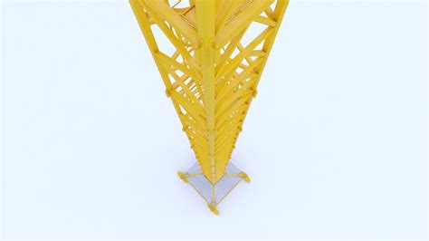 Construction Tower Crane 3d Model By Frezzy