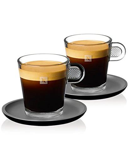 Nespresso Set Glass Collection Espresso Cups & SaucersA & P Cahen ...