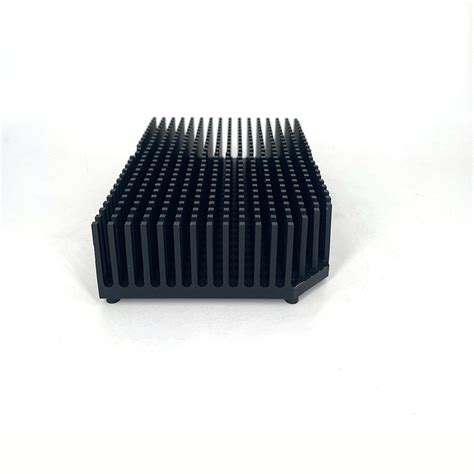 Extruded Anodizing Black Aluminium Profile Heat Sink Al6063 T5 Slotting