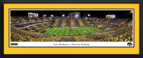 Iowa Hawkeyes "Iowa Wave" at Kinnick Stadium Panoramic Poster - the ...