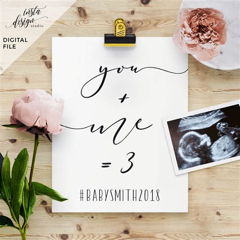 Social Media Pregnancy Announcement Template