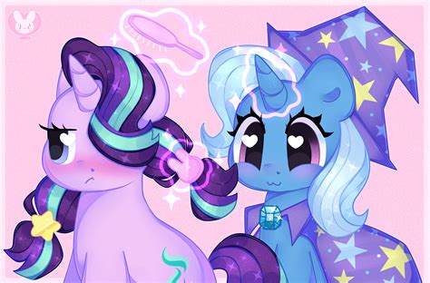 Safe Artist Bunxl Starlight Glimmer Trixie Pony Unicorn