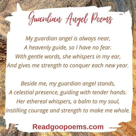 The Best Guardian Angel Poems For Inspiration And Comfort