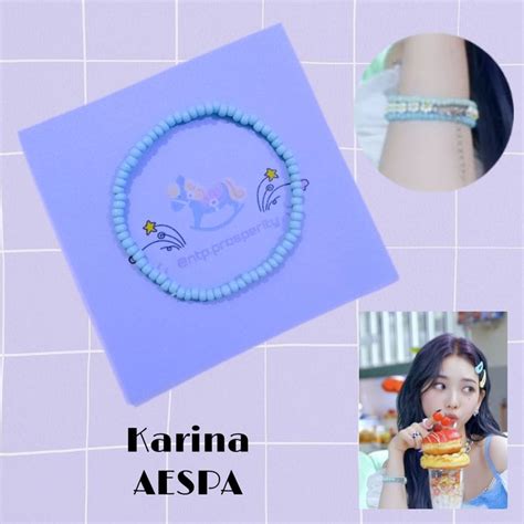 Kpop Idol Bead Bracelet Karina Aespa Di 2024 Tutorial Membuat