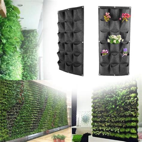 Cm Green Vertical Garden Planter Wall Mounted Planting Flower Grow