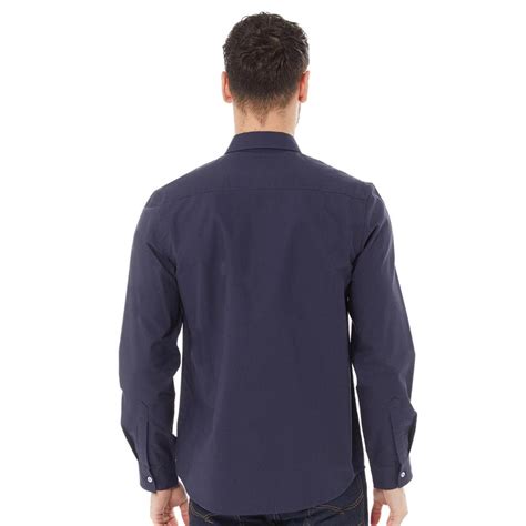 Buy Onfire Mens Long Sleeve Cotton Oxford Shirt Navy