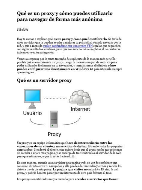 Qué Es Un Proxy Y Cómo Puedes Utilizarlo Para Navegar De Forma Más