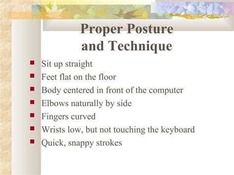 Keyboarding Techniques Ppt