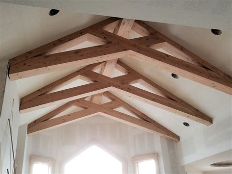 Check Out This Custom Designed Vaulted Ceiling With Scissor Trusses In