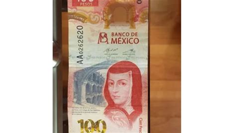 El billete más raro de 100 pesos con Sor Juana que se vende en 100 mil