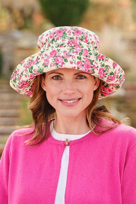 Floral Wide Brim Hat