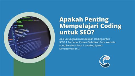 Apakah Penting Mempelajari Coding Untuk SEO Creativism