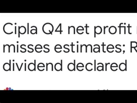 Cipla Ltd Q Results Are Out Now