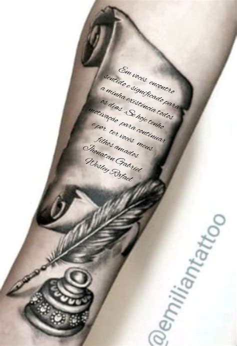 Quill Pen Tattoo Feather Quill Pen Clock Tattoo Design Tattoo