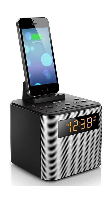 Philips Bluetooth Dual Alarm Clock Radio (AJT3300/05) - Black