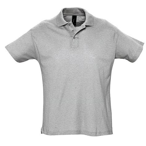 Polo Piqué Hombre Manga Corta Summer Gris Mezcla Iturri