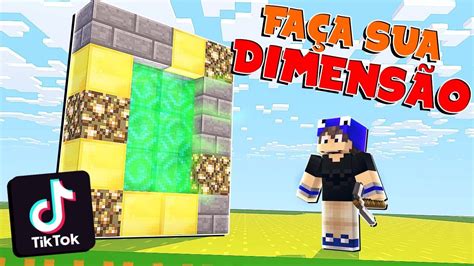 Testei Os Tiktoks Mais Virais Do Minecraft Funcionou Minecraft