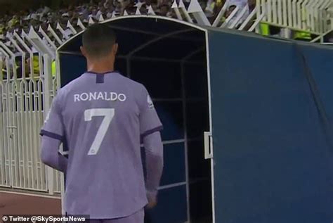 Cristiano Ronaldo Storms Off Pitch Angry During Al Nassr Match Video