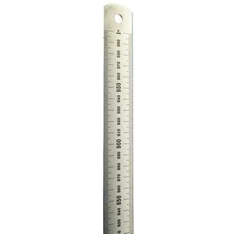 1 Meter Stainless Steel Ruler With Stamped Centimeter And Millimeter