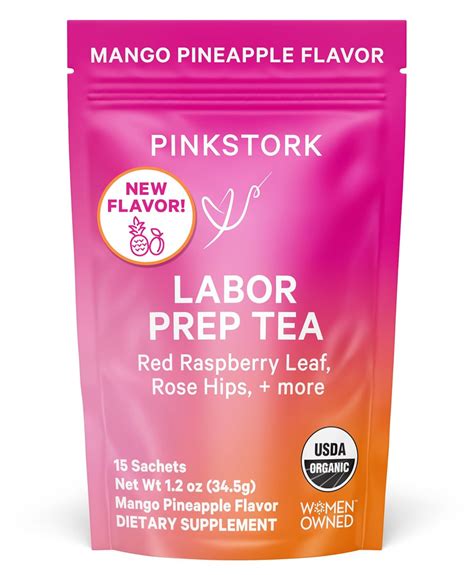 Amazon.com : Pink Stork Organic Red Raspberry Leaf Labor Prep Tea