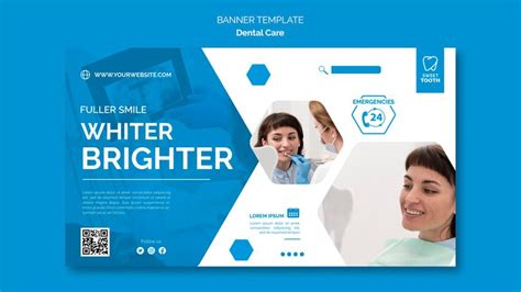 Free PSD | Healthy dental horizontal banner template