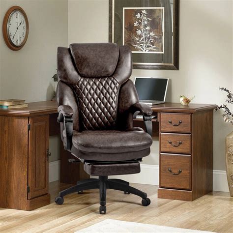 NINEDIN High Back Big & Tall 400lb Office Chair with Footrest - Heavy Duty Base, Ergonomic ...