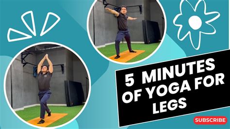 Quick 5 Minute Yoga For Stronger Legs Easy At Home Leg Workout YouTube