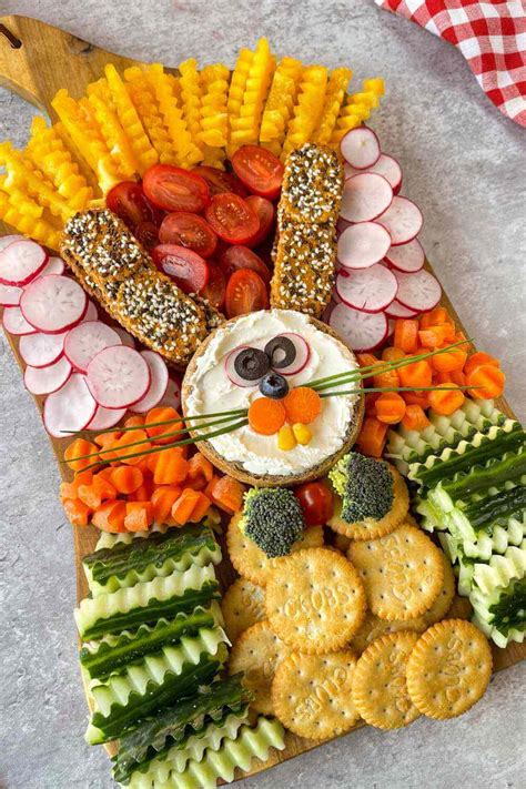 Osterhasen-Snackplatte für den Kindergarten