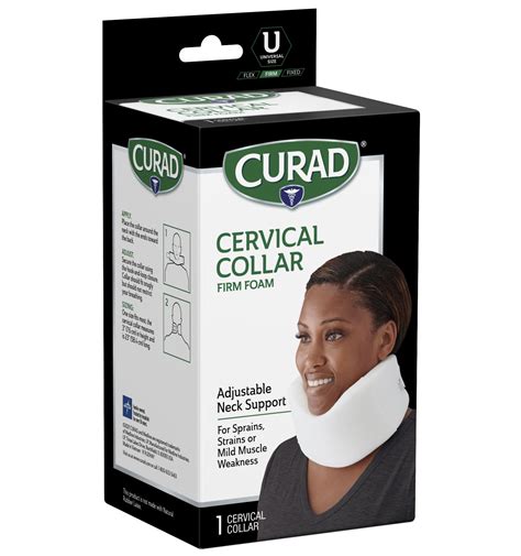 Curad Cervical Collar Firm Foam Universal 1 Count Curad Bandages