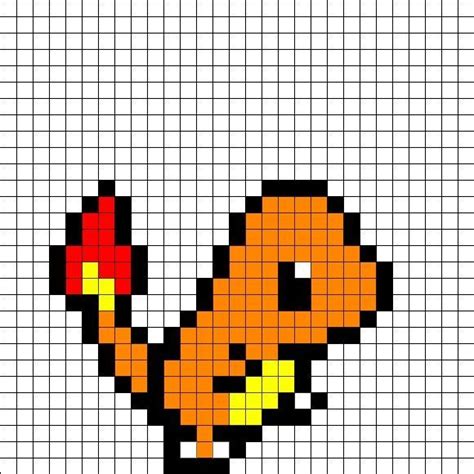 Desenho Quadriculado Para Desenhar Pokemon Pixel Art Game Art