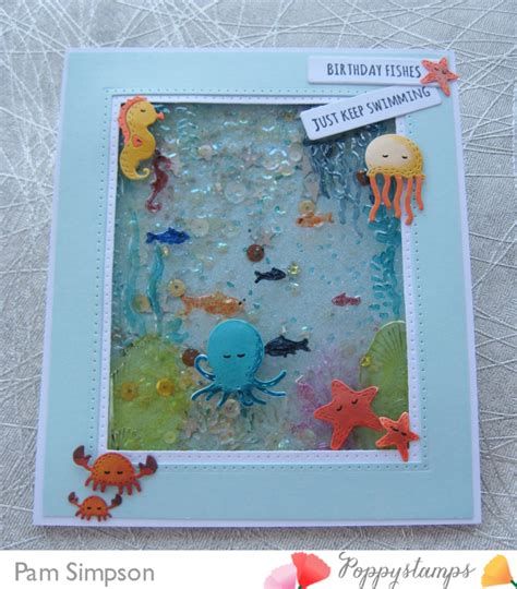 Whittle Sealife Sentiments Clear Stamp Set