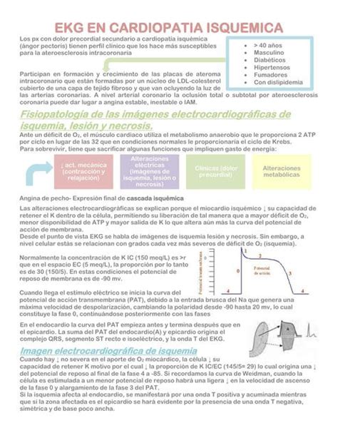 Electrocardiograma en cardiopatía isquémica Dopamedi uDocz