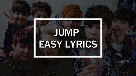 JUMP BTS 방탄소년단 EASY LYRICS YouTube