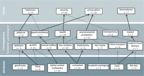 Hierarchical Value Map For Buying Organic Food Cut Off Level 3