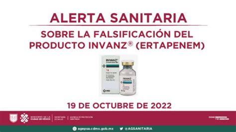 Alerta Sanitaria Sobre La Falsificación Del Producto Invanz