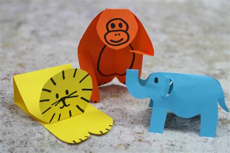 3 Easy Paper Animal Crafts for Kids | Day Out With The Kids