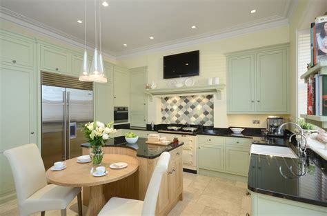 Bespoke Kitchen In Farrow Ball S Cooking Apple Green