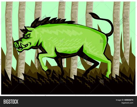 razorback wild pig vector photo  trial bigstock