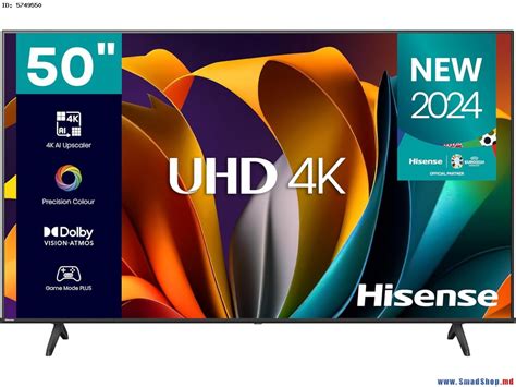 Телевизор Hisense 4K UHD Smart 50A6N (Black) купить в Кишиневе, Молдове ...