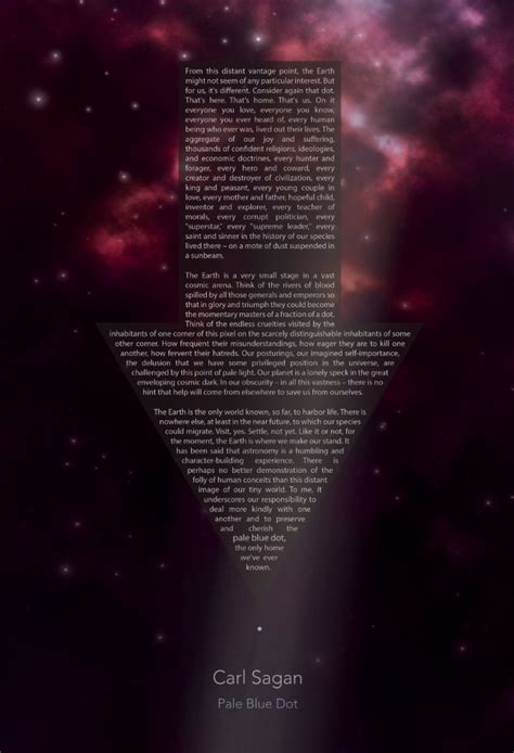 Carl Sagan Pale Blue Dot Poster Alternate 8x10 11x17 Or Etsy