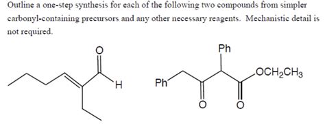 Solved Outline a one-step synthesis for each of the | Chegg.com