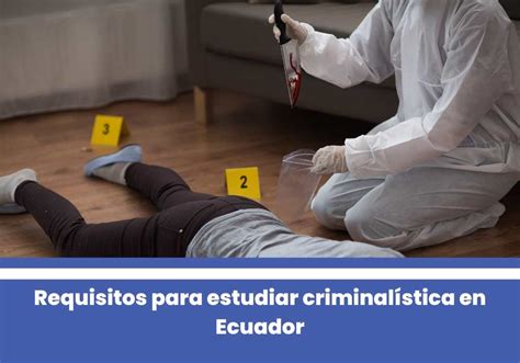 Requisitos Para Estudiar Criminalística En Ecuador