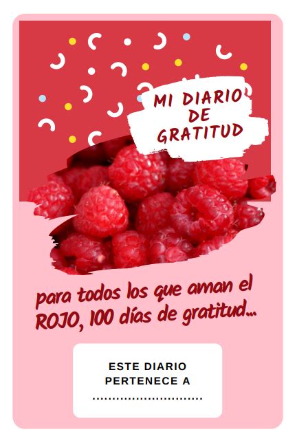 Mi Diario De Gratitud Para Todos Los Que Aman El ROJO