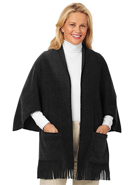 Carol Wright Ts Fleece Shawl Womens Fleece Scarf Women Fashion