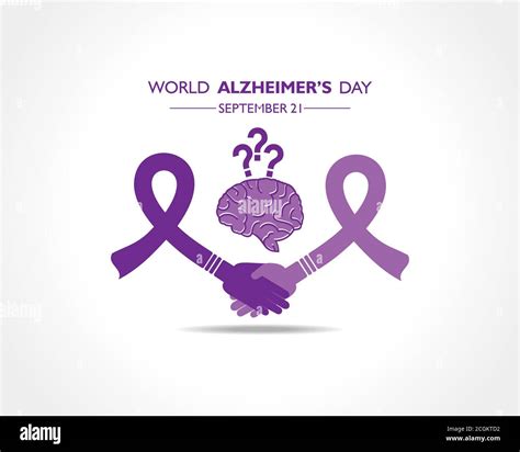 Vector Illustration Of World Alzheimers Day Observed On September 21