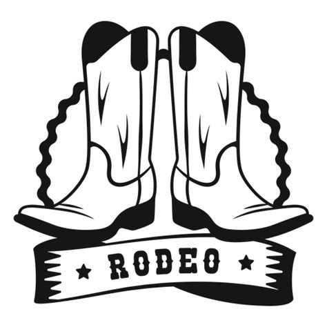 Design Png E Svg De Emblema De Botas De Rodeio Para Camisetas